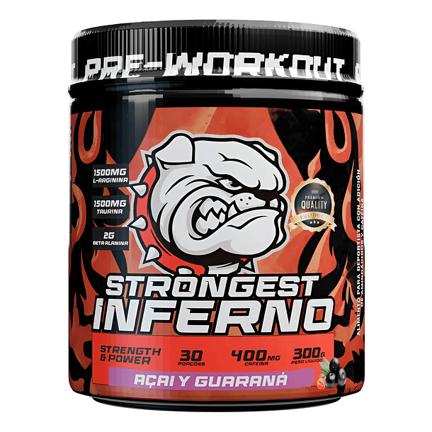 Pre entreno inferno 300gr strongest