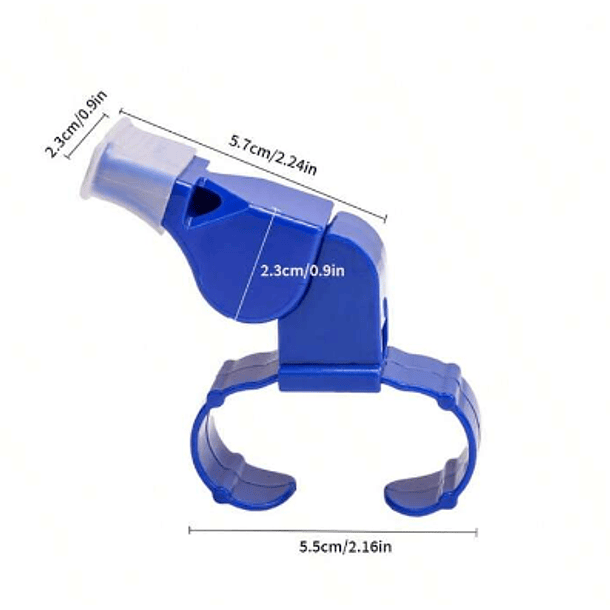 Silbato de dedo de árbitro de fútbol