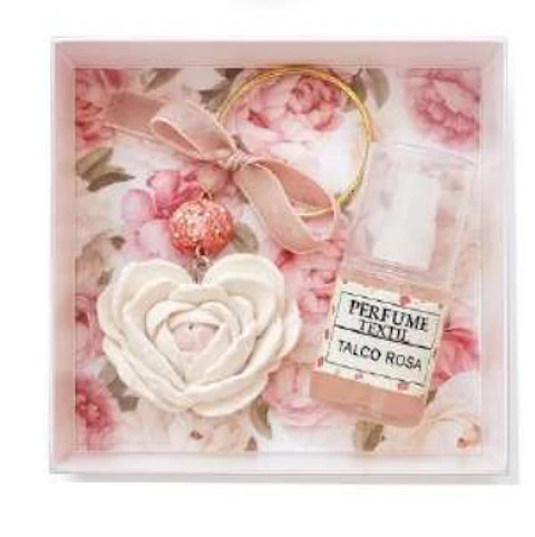 Anillo Flor de Cerámica Perfumada para colgar