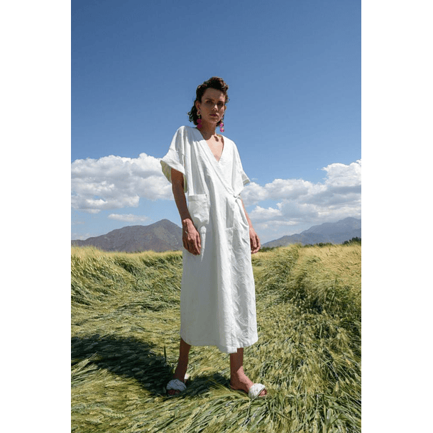 Kimono Victoria blanco 2