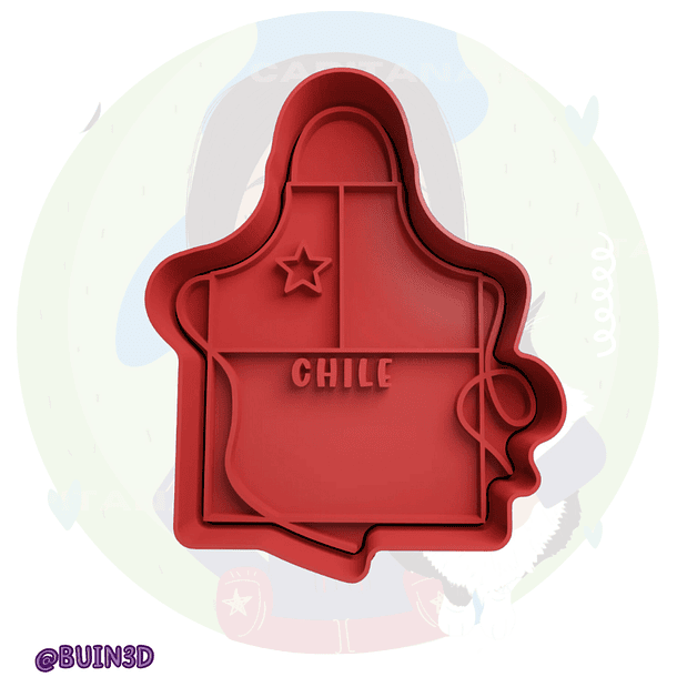 Delantal Viva chile 