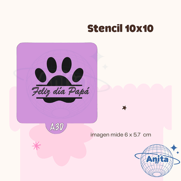Stencil dia del papá 