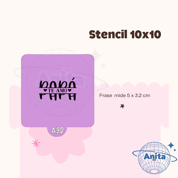 Stencil dia del papá 