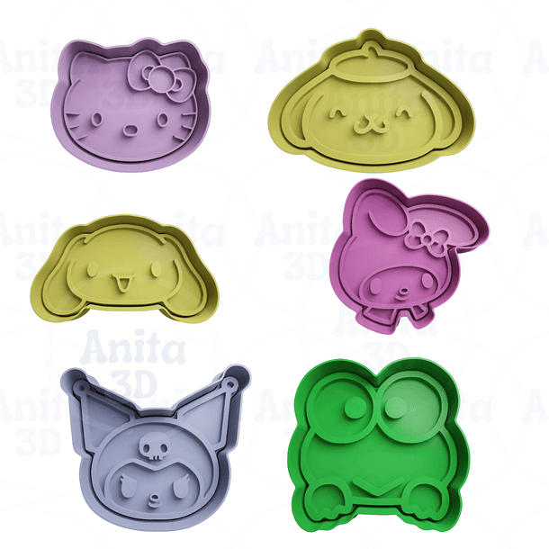 Set rostros sanrio 1