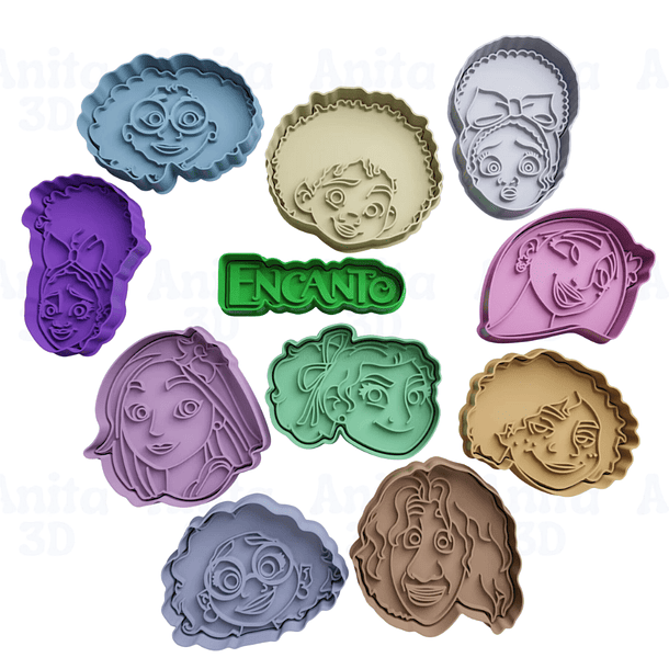 Set De Cortadores De Galleta De Encanto 