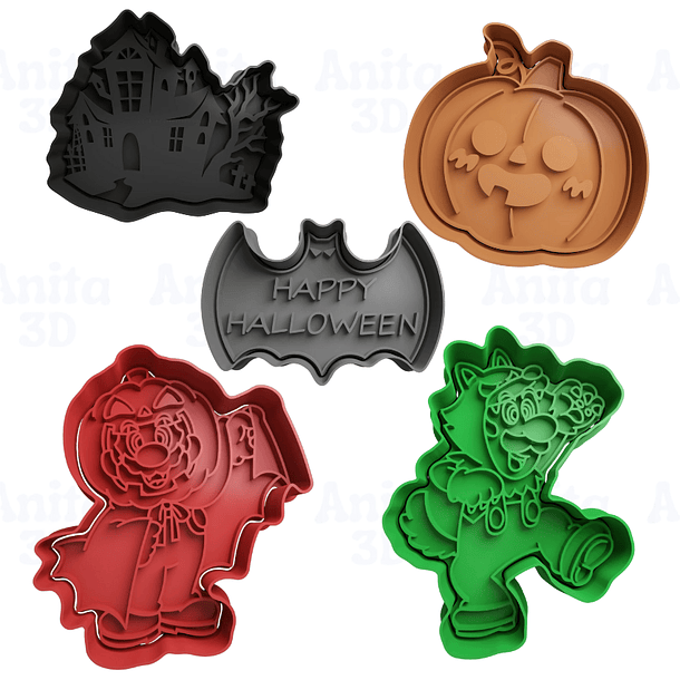 Set halloween mario bros 04 