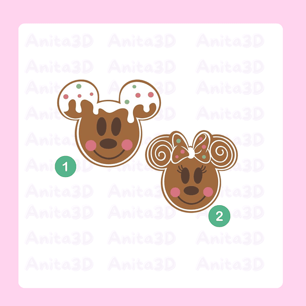 635 Caritas mickey minnie Navidad 