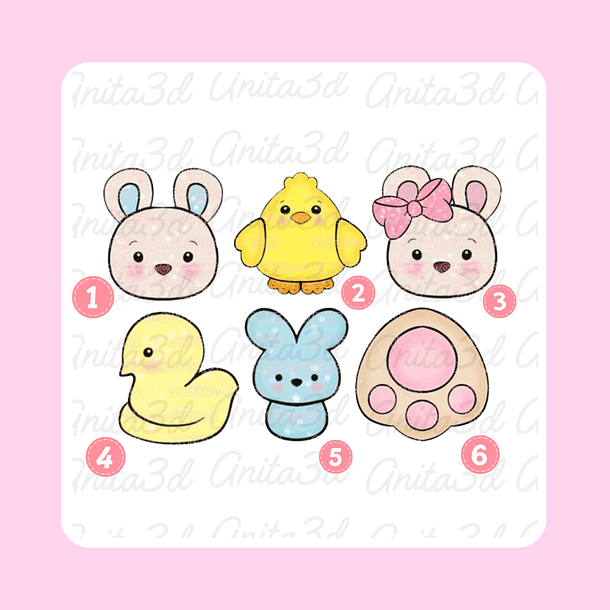 1032 CORTADORES DE CONEJITO DE PASCUA 