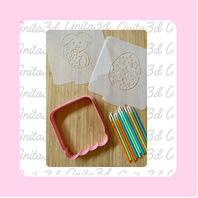 1052 Set stencil pascua 