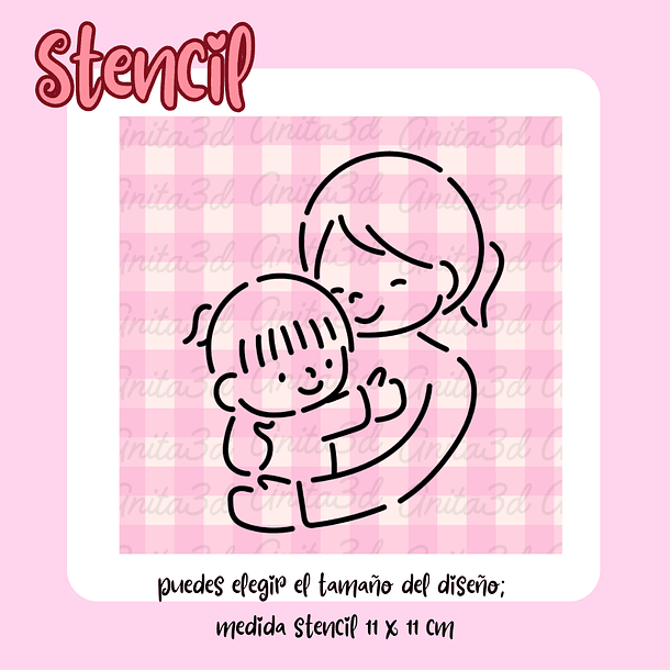 Stencil madre hij@  