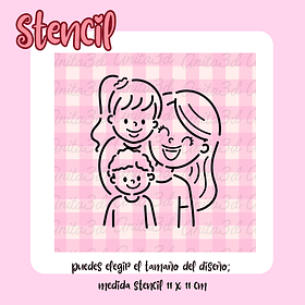 Stencil madre hij@s 