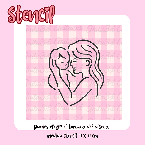 Stencil madre hij@  