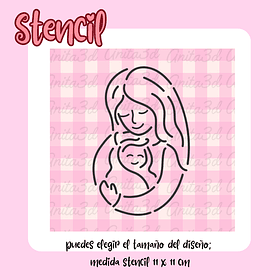 Stencil madre hij@ 