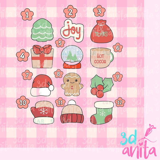 Mini cortadores navideños  