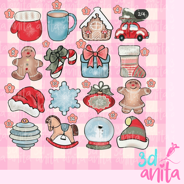 Mini cortadores navideños  