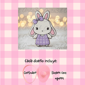 conejita con vestido 1074 