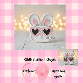 conejito con lentes corazón 1072 