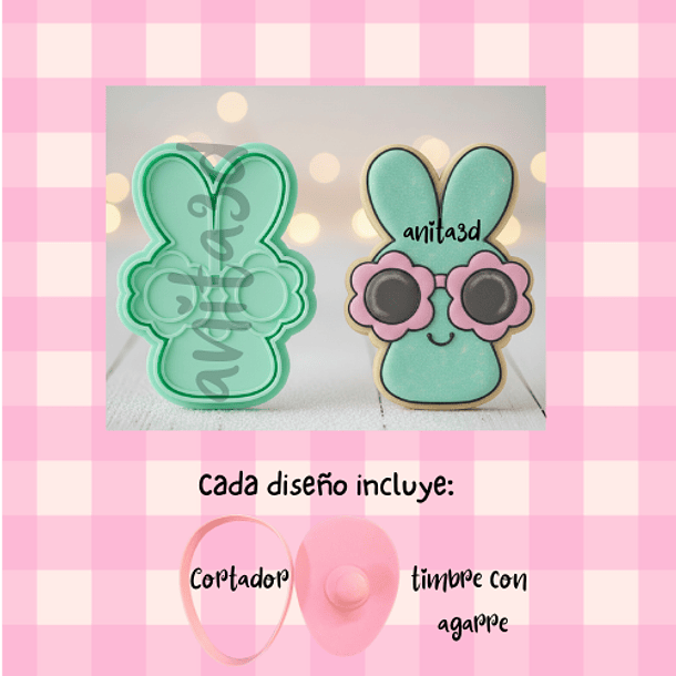 conejito con lentes de flor 1080  1