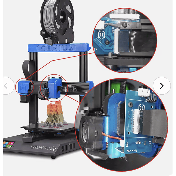 Placa adaptadora PCB Hotend, Cable de 24 pines para kits de placa Genius/Artillery Sidewinder X1, piezas de accesorios de repuesto para impresora 3D 2