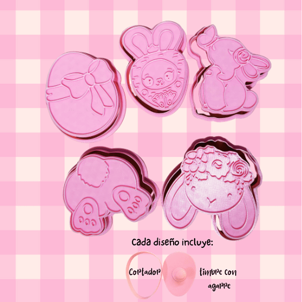 Set conejito de pascua Dulce cote 