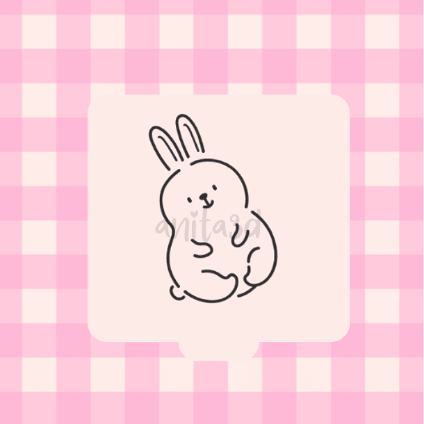 Stencil conejito 