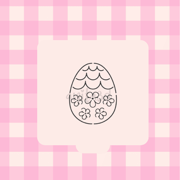 stencil huevo con diseño 