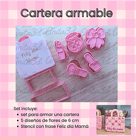 Cartera armable + accesorios 6 cm