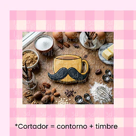 taza con bigotes 
