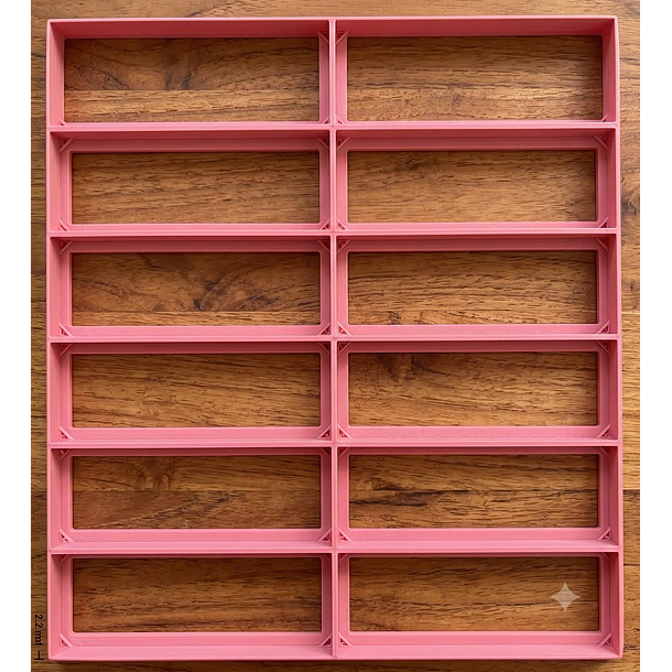 Multicortador rectangulo 8x3 / 12 espacios  