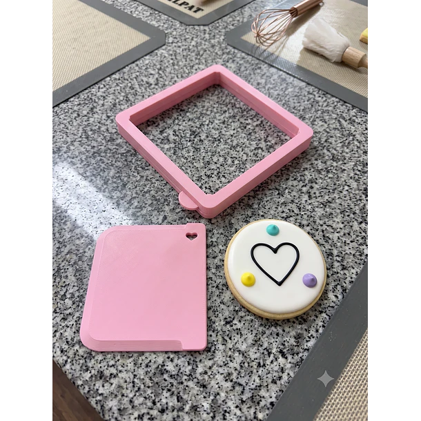 Set porta stencil + espatula 