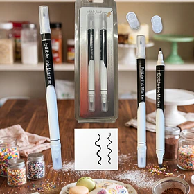 Set plumon negro doble punta 