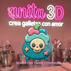 calavera en caldero 