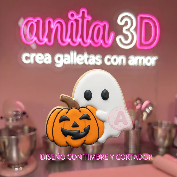 Fantasma con calabaza 