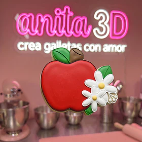 manzana con florcita  