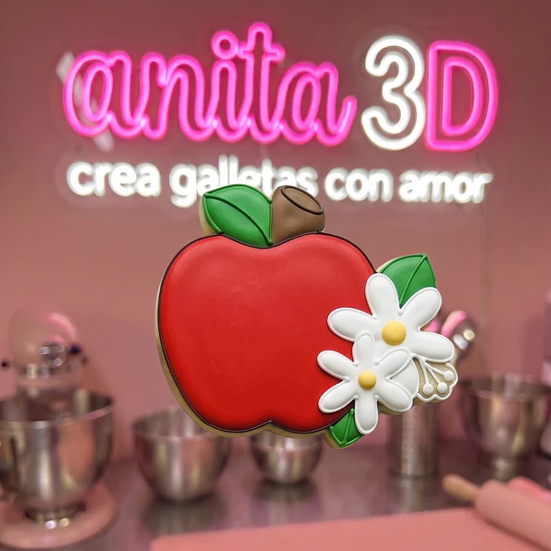 manzana con florcita   