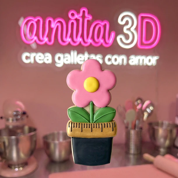 maceta con florcita  