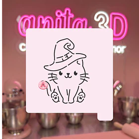 Stencil gatito 