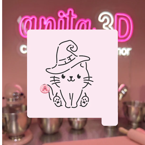 Stencil gatito  