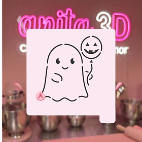 Stencil fantasma con caramelo