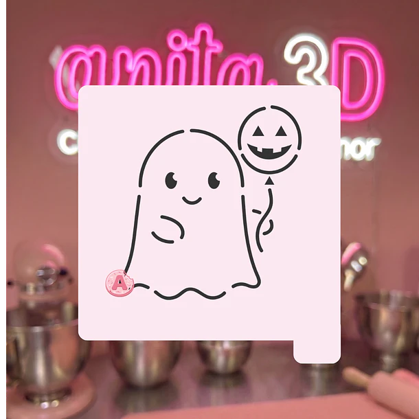 Stencil fantasma con caramelo 