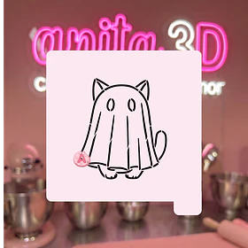 stencil fantasma gatito