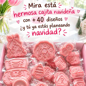 Cajita navideña de 40 diseños 