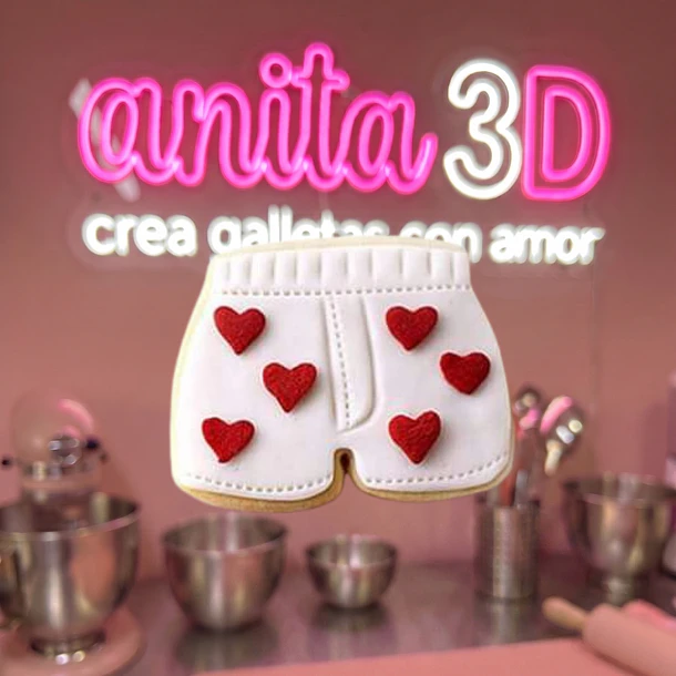 calzoncillo con corazones  