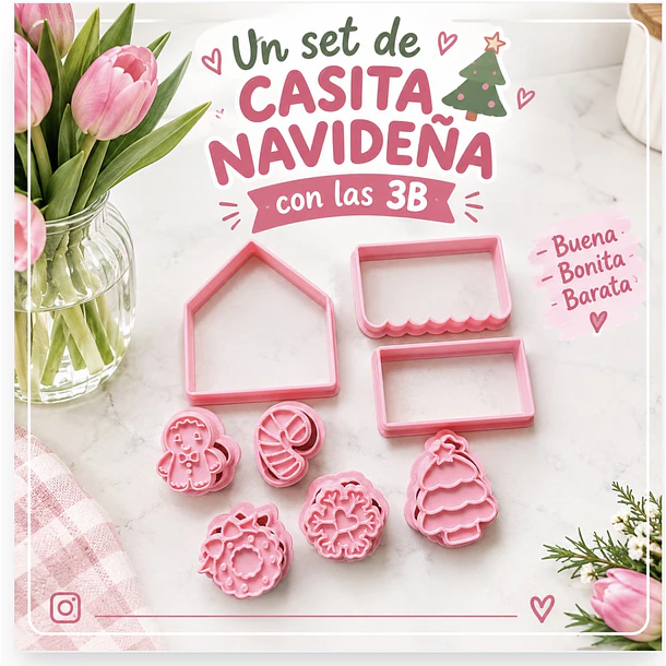 casita de jengibre con las 3B 