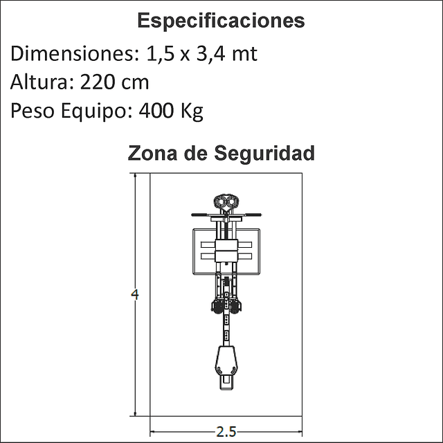 TORRE DOBLE POLEA BAJA POLEA ALTA 150 LB