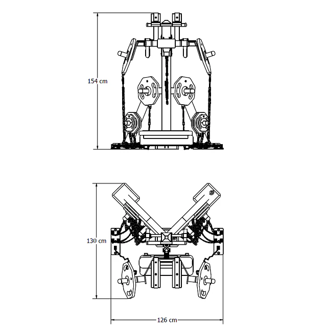 MAQUINA DE SENTADILLAS CON ARNES