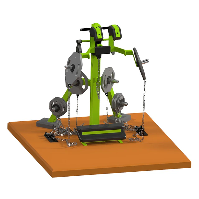 MAQUINA DE SENTADILLAS CON ARNES