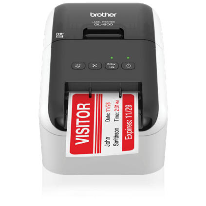 Impresora de Etiquetas Brother QL-800 Térmica Directa USB Doble Color