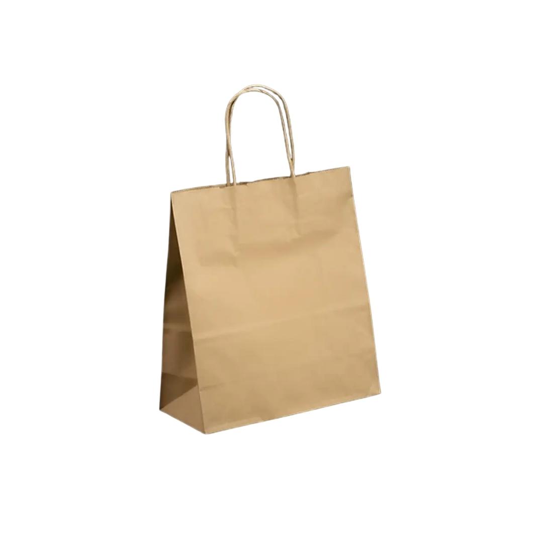 BOLSA PAPEL KRAFT CON MANILLA TALLA L