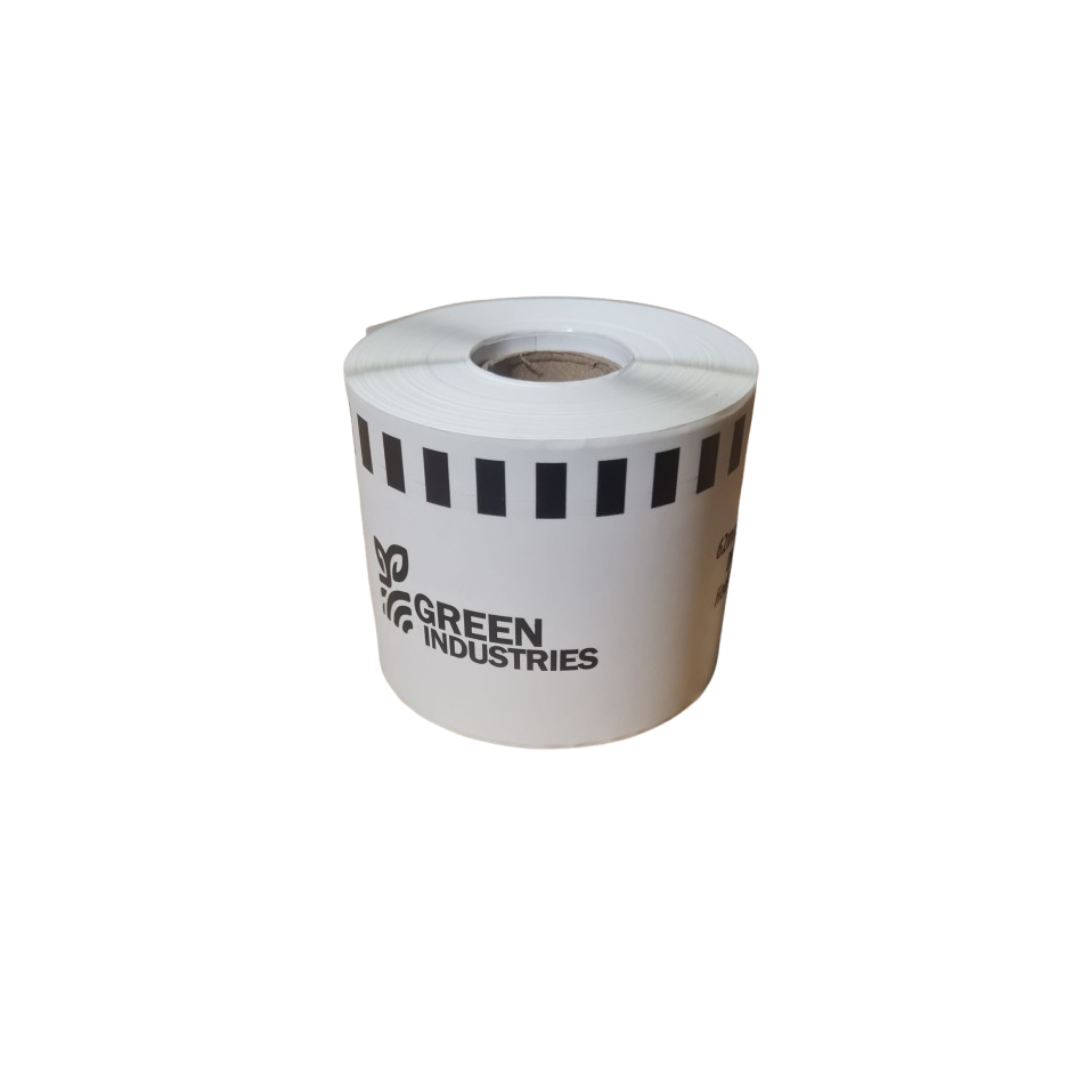 Etiquetas Térmicas Green Industries DK-2205 62mm x 30.48m Continuas